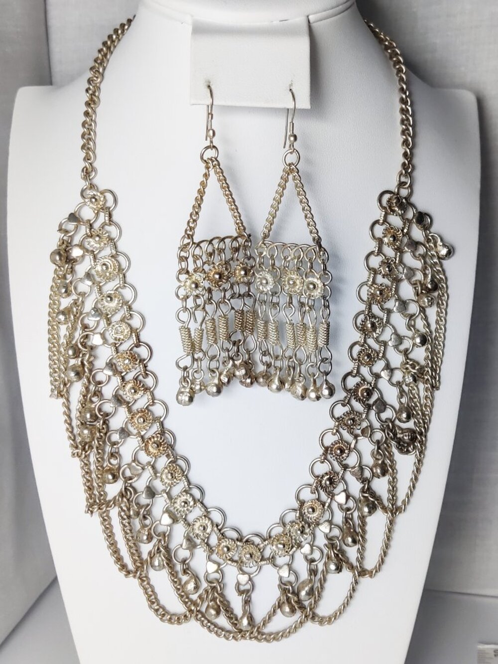 Rajasthani Afghani Style Necklace Earrings Set
